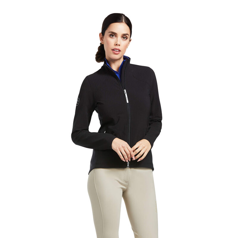 Ariat Sweatshirt Damen - Andes Full Zip Schwarz ( TVKEN-9124 )